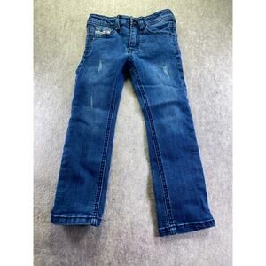 Diesel Kids THANAZ J US Distressed Adjustable Waist Skinny Jeans Size 5